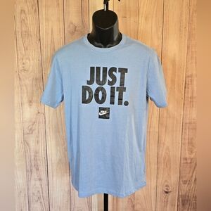 Nike Men's Light Blue 'Just Do It' Tee